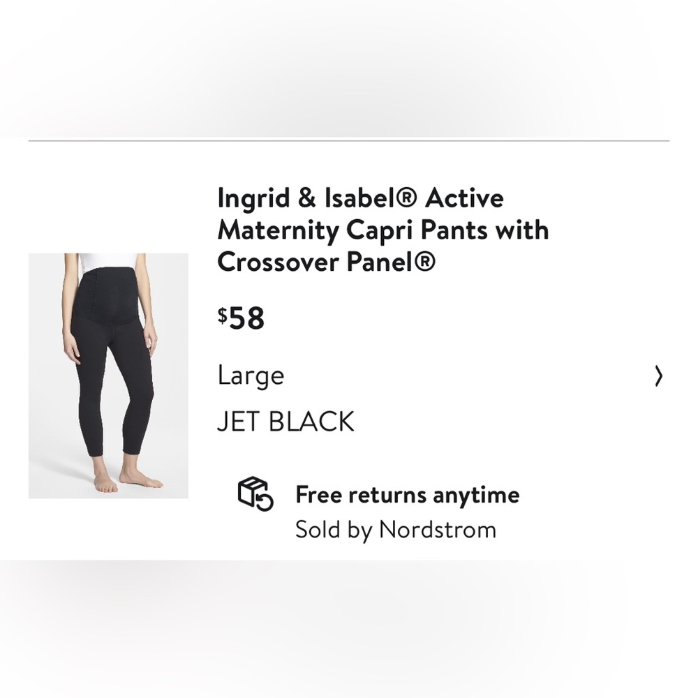 Ingrid & Isabel maternity capri leggings